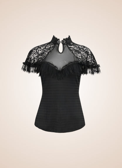 Vintage Gothic High Collar Shirt UK
