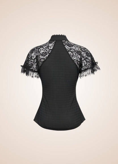 Vintage Gothic High Collar Shirt UK
