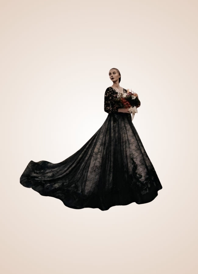 Vintage Gothic Wedding Dress UK