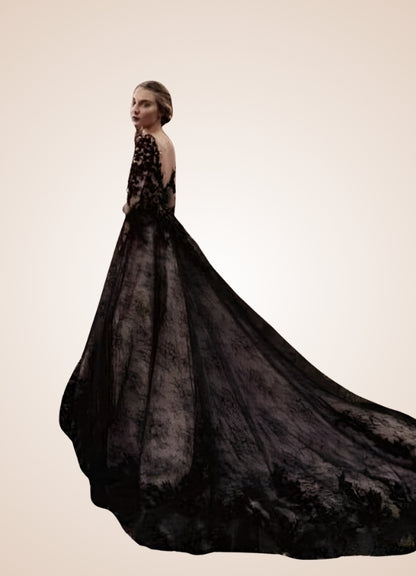 Vintage Gothic Wedding Dress UK