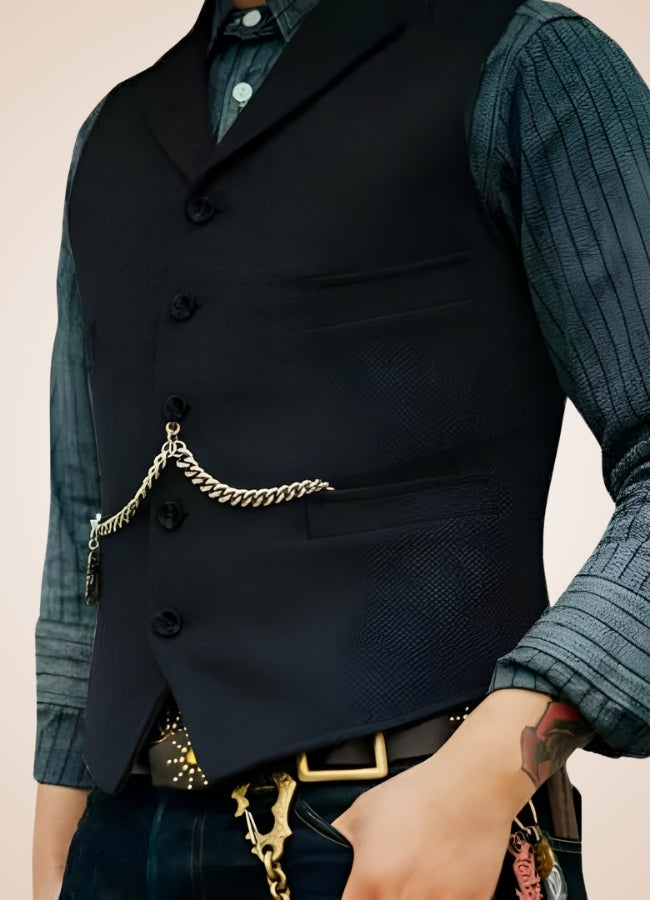 Vintage Steampunk Gilet UK