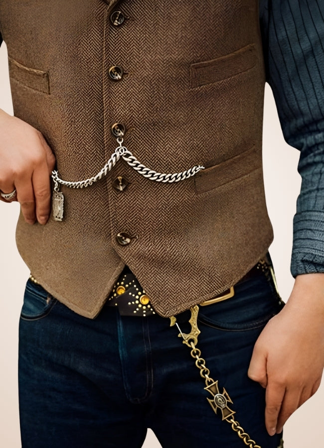 Vintage Steampunk Gilet UK