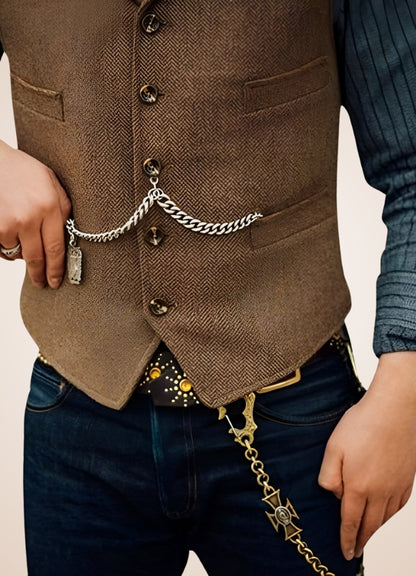 Vintage Steampunk Gilet UK