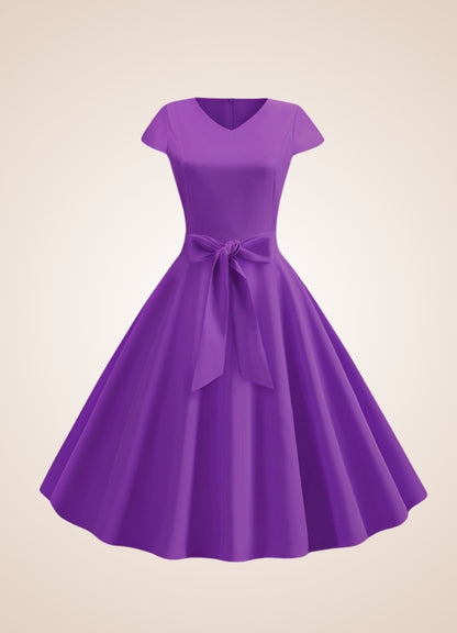 Violet Bowknot Summer Dress UK
