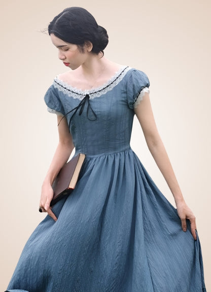 Woman's Blue Medieval Chemise UK