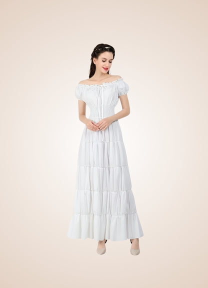 Woman's White Medieval Chemise UK