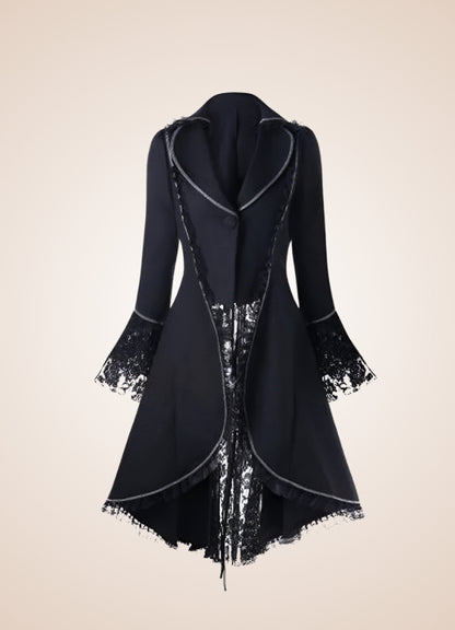 Women's Black Gothic Tailcoat UK