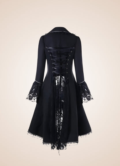 Women's Black Gothic Tailcoat UK