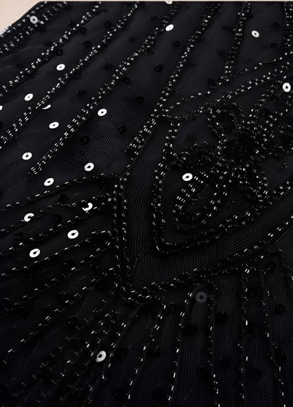 Women's Black Steampunk Long Dress UK