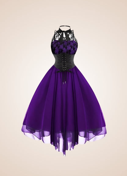 Women's Collar Steampunk Dress UK