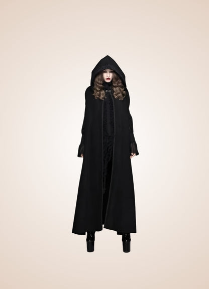 Women's Gothic Hooded Long Coat UK