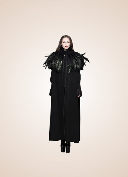 Women's Gothic Hooded Long Coat UK