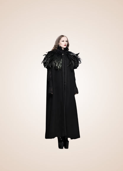 Women's Gothic Hooded Long Coat UK