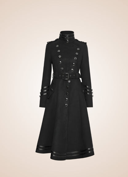 Women's Gothic Military Long Coat UK