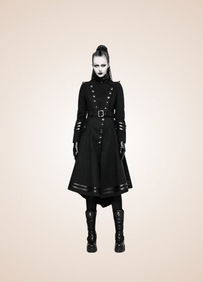 Women's Gothic Military Long Coat UK