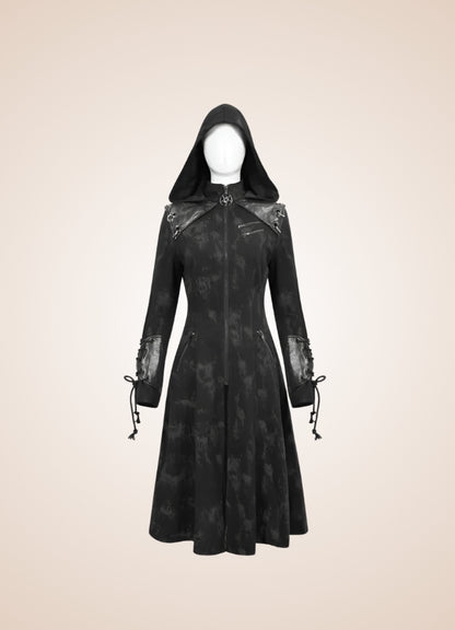 Women's Gothic Punk Hooded Jacket UK