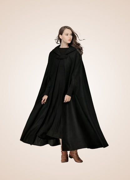 Women's Gothic Victorian Hooded Cape UK