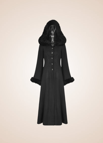 Women's Gothic Winter Hooded Coat UK