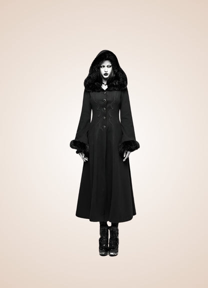 Women's Gothic Winter Hooded Coat UK
