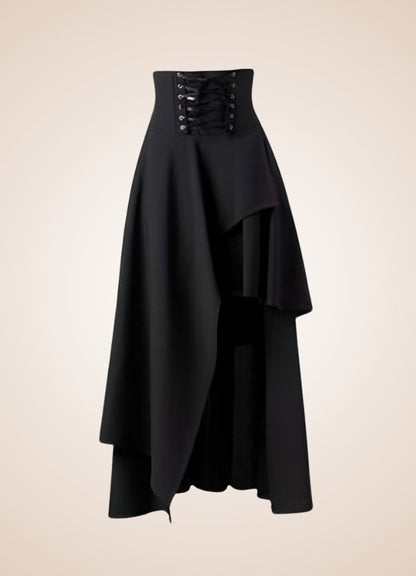 Women's Medieval Asymmetrical Steampunk Skirt UK