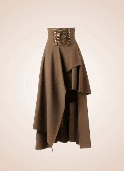 Women's Medieval Asymmetrical Steampunk Skirt UK