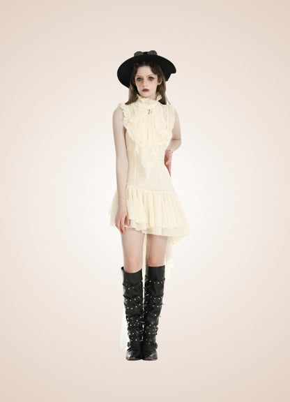 Women's Ruffle Steampunk Dress UK