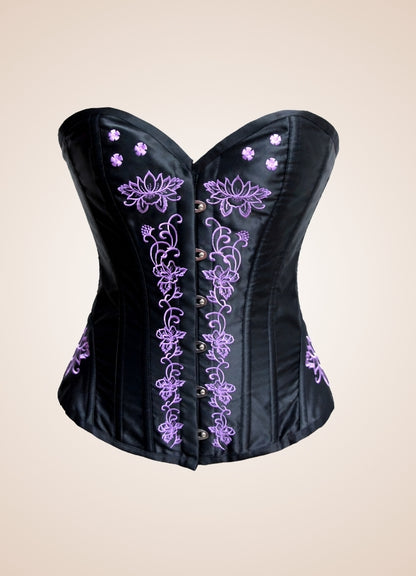 Women's Steampunk Black Corset UK