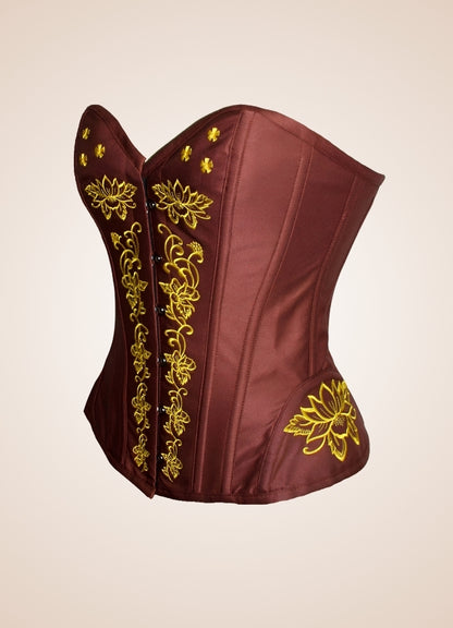 Women's Steampunk Brown Corset UK
