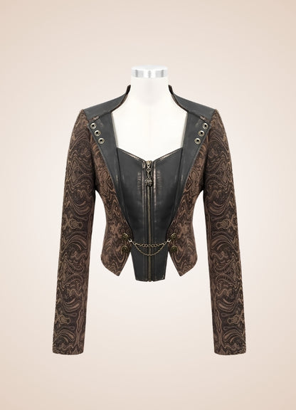 Women's Steampunk Leather Jacket UK