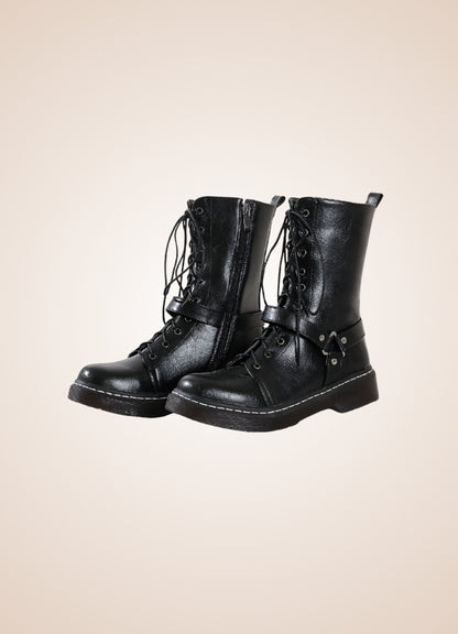 Women's Steampunk Straps Boots UK