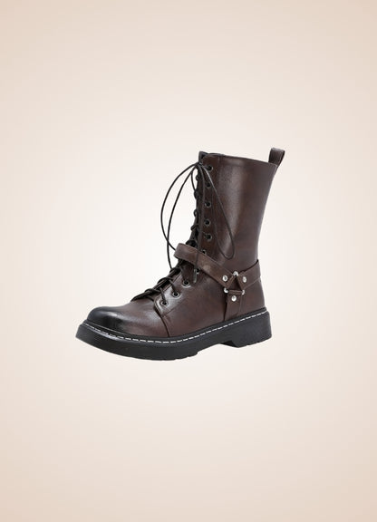 Women's Steampunk Straps Boots UK
