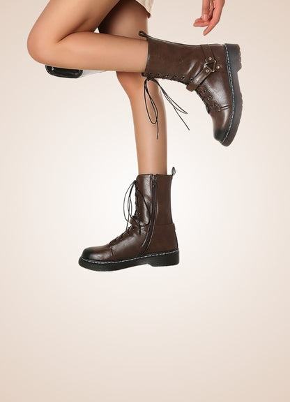 Women's Steampunk Straps Boots UK