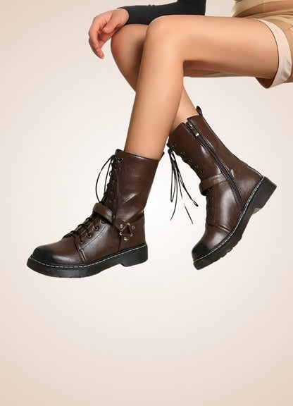 Women's Steampunk Straps Boots UK
