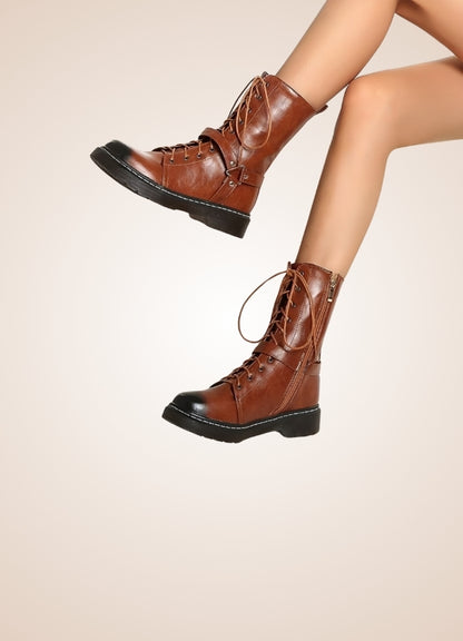 Women's Steampunk Straps Boots UK