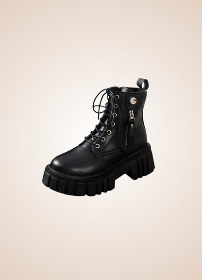 Women's Zipper Steampunk Ankle Boots UK
